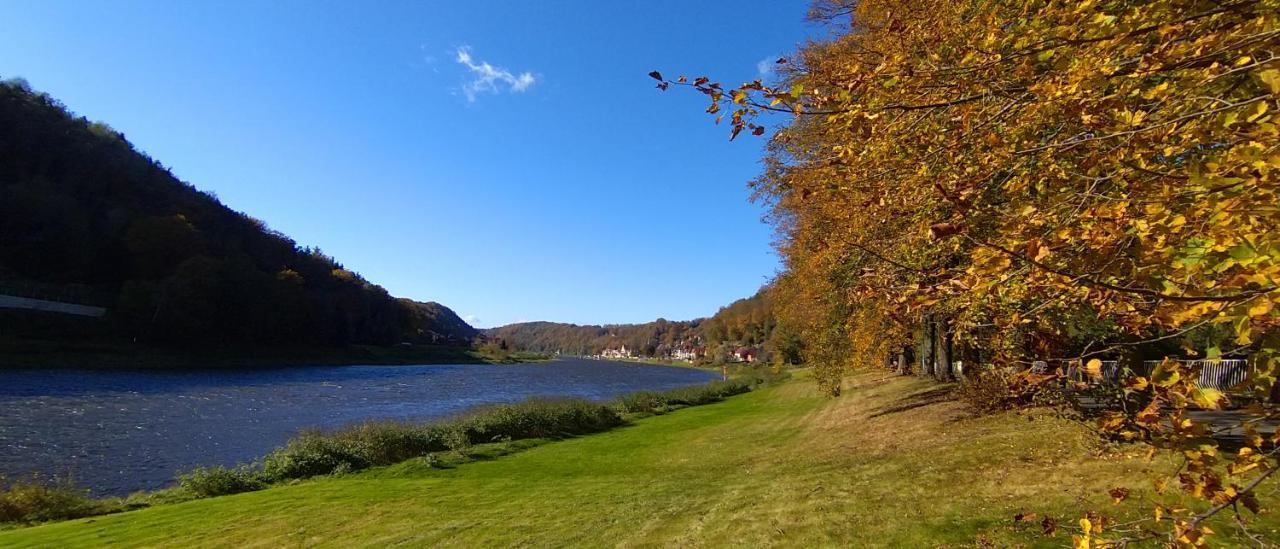 Ferienwohnung An Der Elbe Stadt Wehlen Ngoại thất bức ảnh